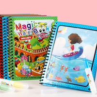 Portable Magic Water Coloring Book for Kids