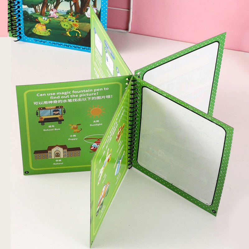 Portable Magic Water Coloring Book for Kids