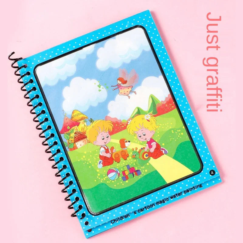 Portable Magic Water Coloring Book for Kids