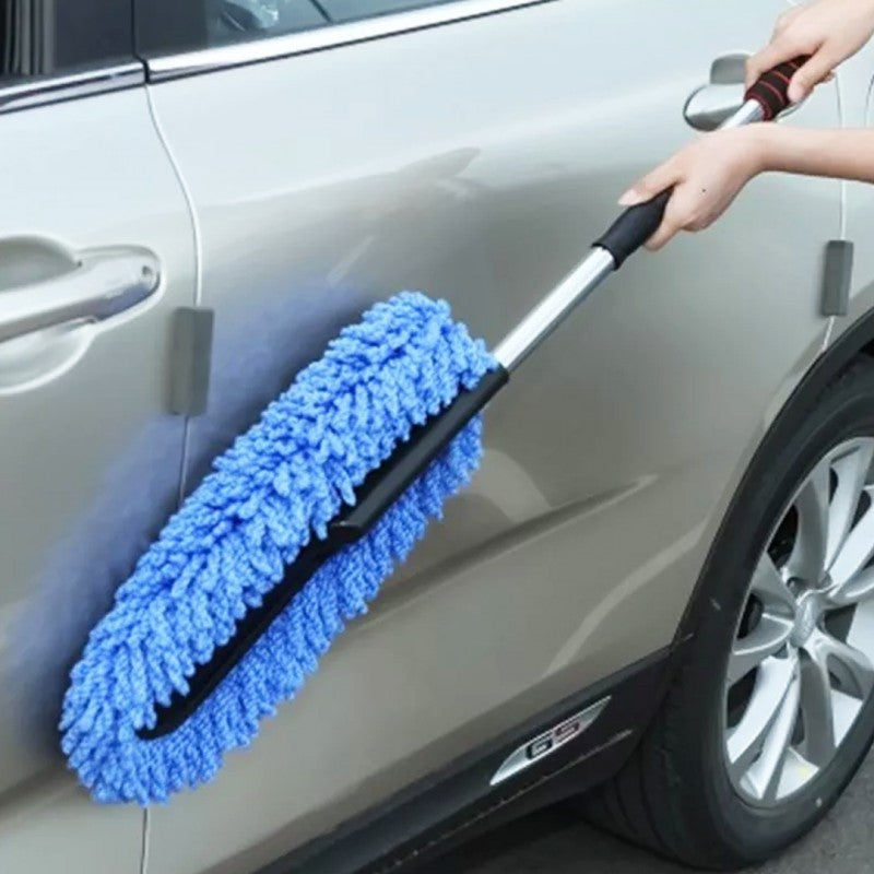 (FREE HOME DELIVERY) Microfiber Car Cleaning Duster Telescopic Brush – Interior & Exterior Vehicle Cleaner