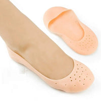 2 Pair ( 4PCS ) Anti Crack Full Length Silicone Foot Protector Moisturizing Socks for Foot-Care and Heel Cracks