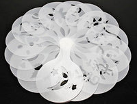 Pack Of 32 Coffee Decorating Stencils, Create Professional Designs