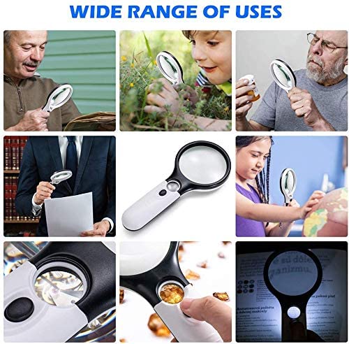 (FREE HOME DELIVERY) 3X LED Magnifying Glass with Built-in Light – Reading, Inspection & Repair Lens 🔍