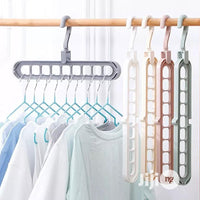 (Pack of 6) Adjustable Multipurpose Plastic Hangers