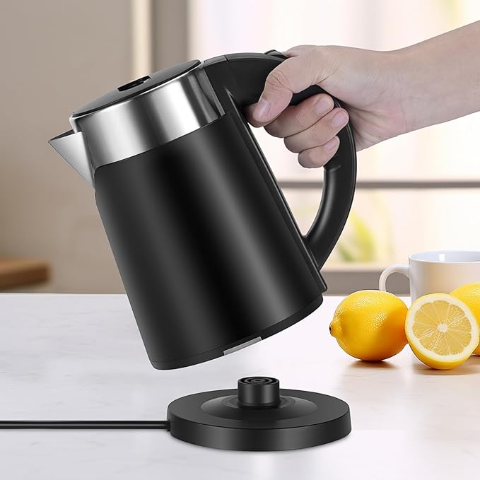 Small Portable Electric Tea Kettle – 2.0L Mini Travel Water Boiler