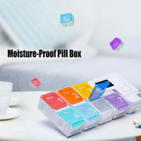 ( FREE HOME DELIVERY ) Alarm Pill Box-7 Days Pill Dispenser Organizer with Reminder Alarm