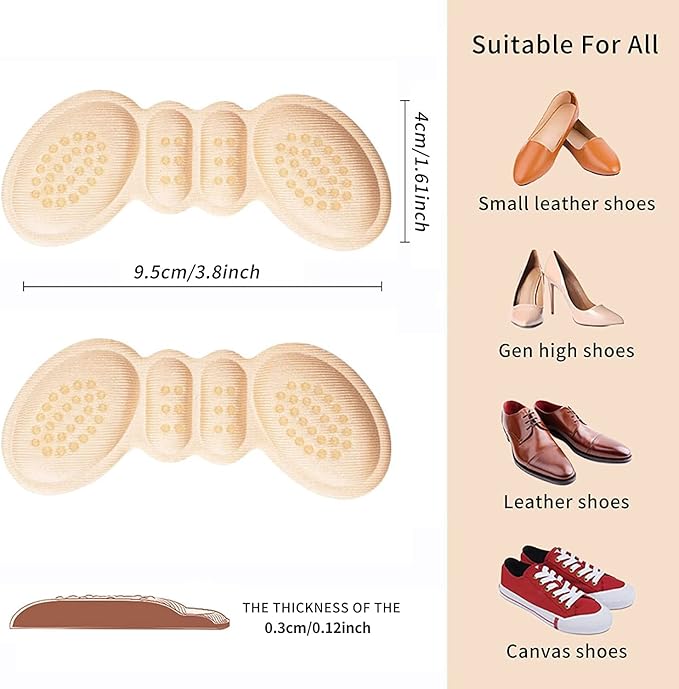 Back Shoe/Sandal Insoles for Adjust Size Foot Pain Relief and Comfort - Pack of 4️⃣ / 6️⃣ / 8️⃣ Pairs
