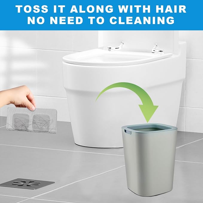 (Pack Of 12) Disposable Drain Hair Catcher Mesh Stickers With Free Delivery