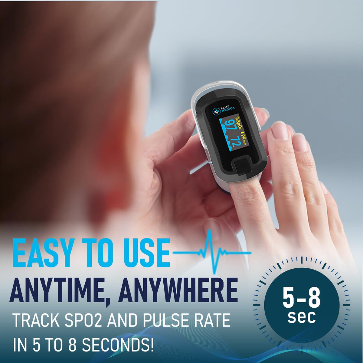❤️🩺 Digital Fingertip Pulse Oximeter (Free Home Delivery)