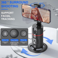 Auto Face Tracking Tripod,360° Rotation Mobile Holder for Smart Video Shoot with Remote