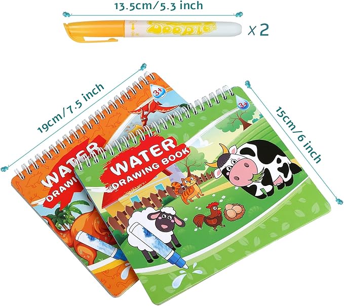 Portable Magic Water Coloring Book for Kids