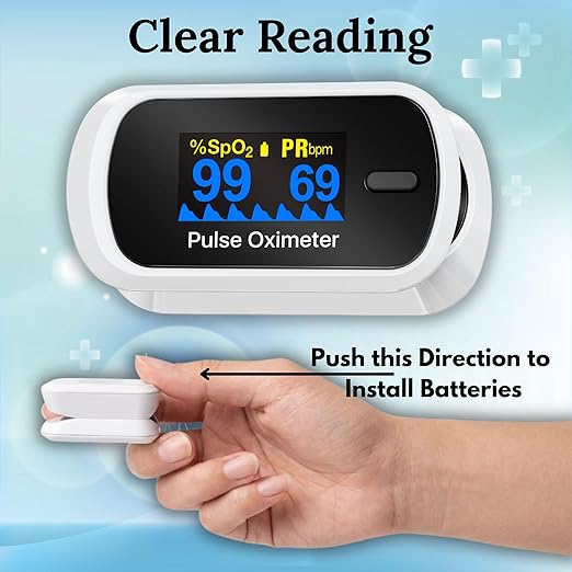 ❤️🩺 Digital Fingertip Pulse Oximeter (Free Home Delivery)