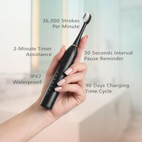 ( FREE HOME DELIVERY ) X3 Rechargeable Sonic Toothbrush – Deep Clean & Whitening