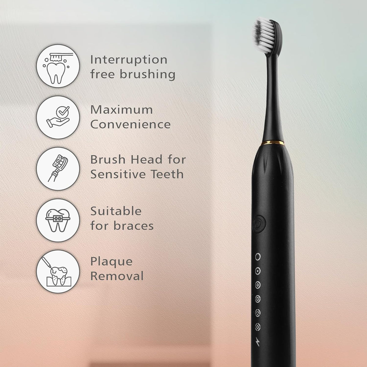 ( FREE HOME DELIVERY ) X3 Rechargeable Sonic Toothbrush – Deep Clean & Whitening