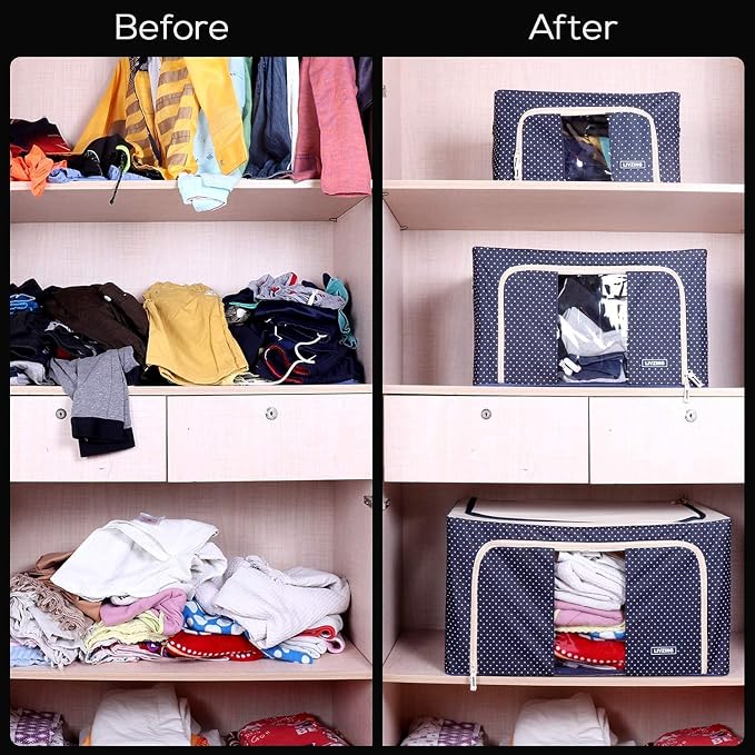 [FREE DELIVERY] 66L Multi-Functional Foldable Clothes Storage Bag
