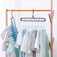 (Pack of 6) Adjustable Multipurpose Plastic Hangers