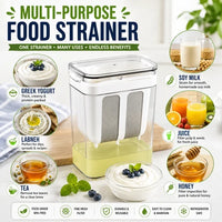 ( FREE HOME DELIVERY ) Homemade Greek Yogurt Maker 1100ml | Multipurpose Food Filter Strainer