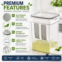 ( FREE HOME DELIVERY ) Homemade Greek Yogurt Maker 1100ml | Multipurpose Food Filter Strainer