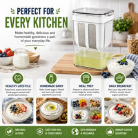 ( FREE HOME DELIVERY ) Homemade Greek Yogurt Maker 1100ml | Multipurpose Food Filter Strainer