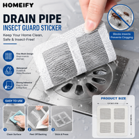 (Pack Of 12) Disposable Drain Hair Catcher Mesh Stickers With Free Delivery