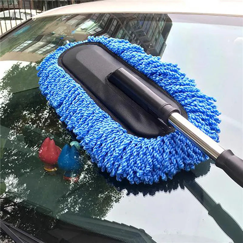 (FREE HOME DELIVERY) Microfiber Car Cleaning Duster Telescopic Brush – Interior & Exterior Vehicle Cleaner