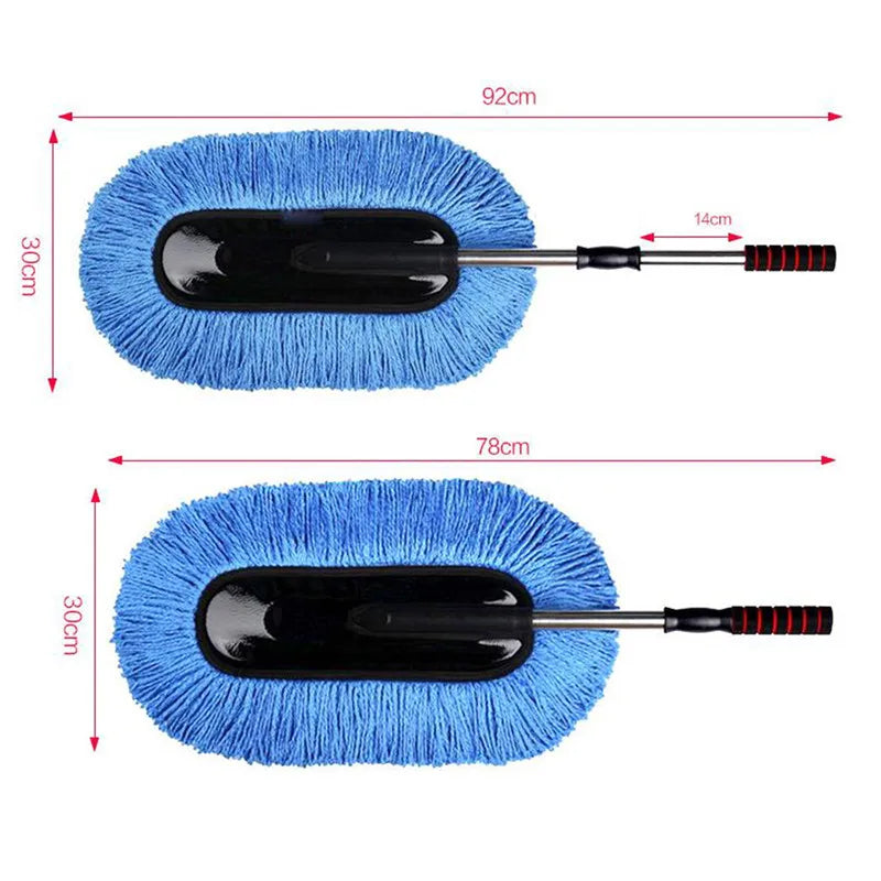 (FREE HOME DELIVERY) Microfiber Car Cleaning Duster Telescopic Brush – Interior & Exterior Vehicle Cleaner