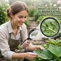 (FREE HOME DELIVERY) 3X LED Magnifying Glass with Built-in Light – Reading, Inspection & Repair Lens 🔍