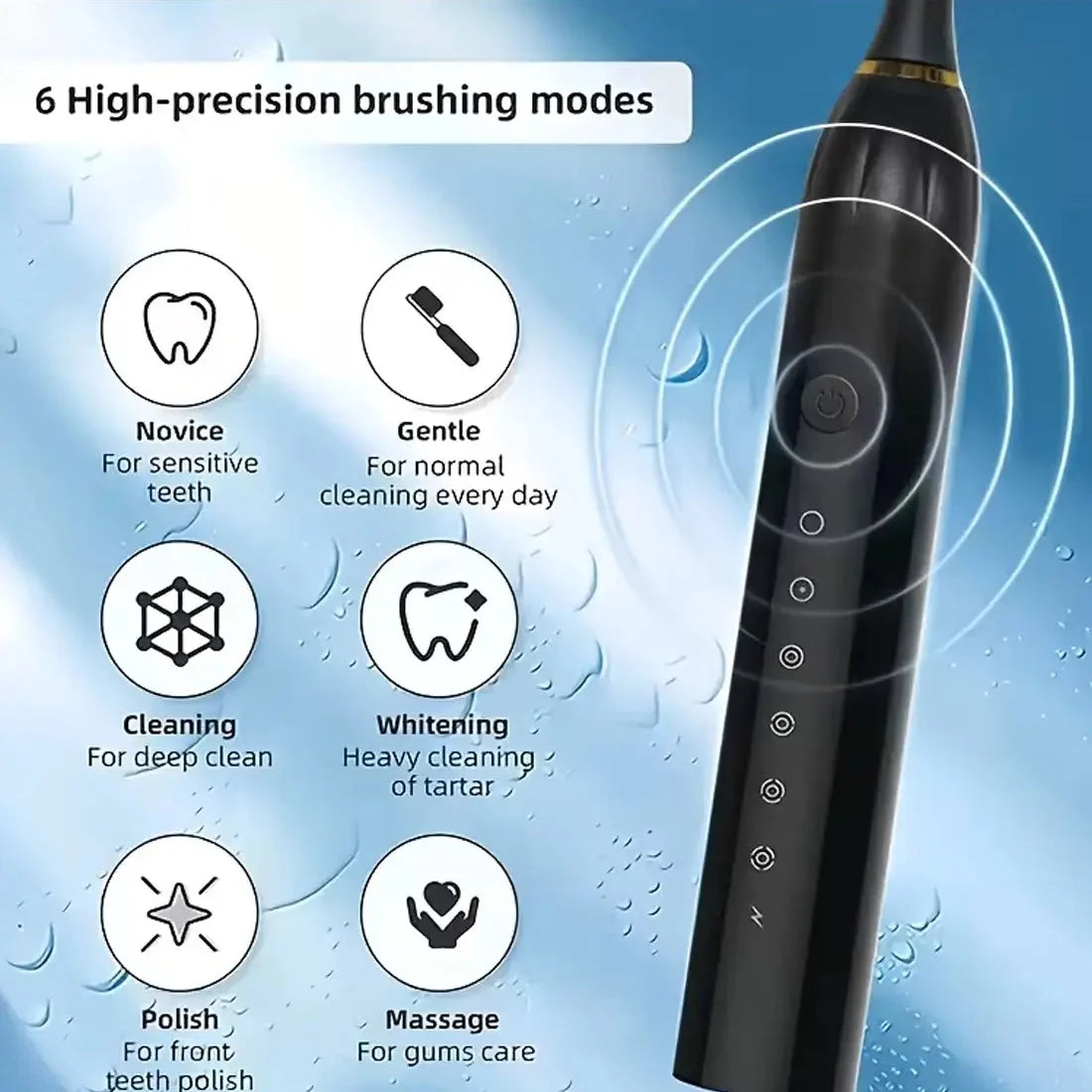 ( FREE HOME DELIVERY ) X3 Rechargeable Sonic Toothbrush – Deep Clean & Whitening