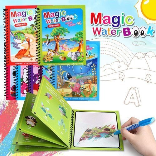 Portable Magic Water Coloring Book for Kids