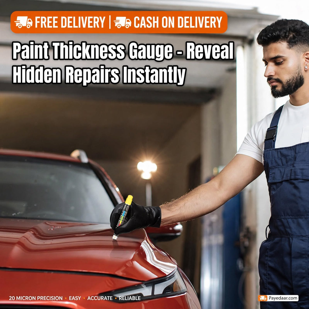 FREE HOME DELIVERY | 100% Original Auto Car Paint Thickness Tester Pen