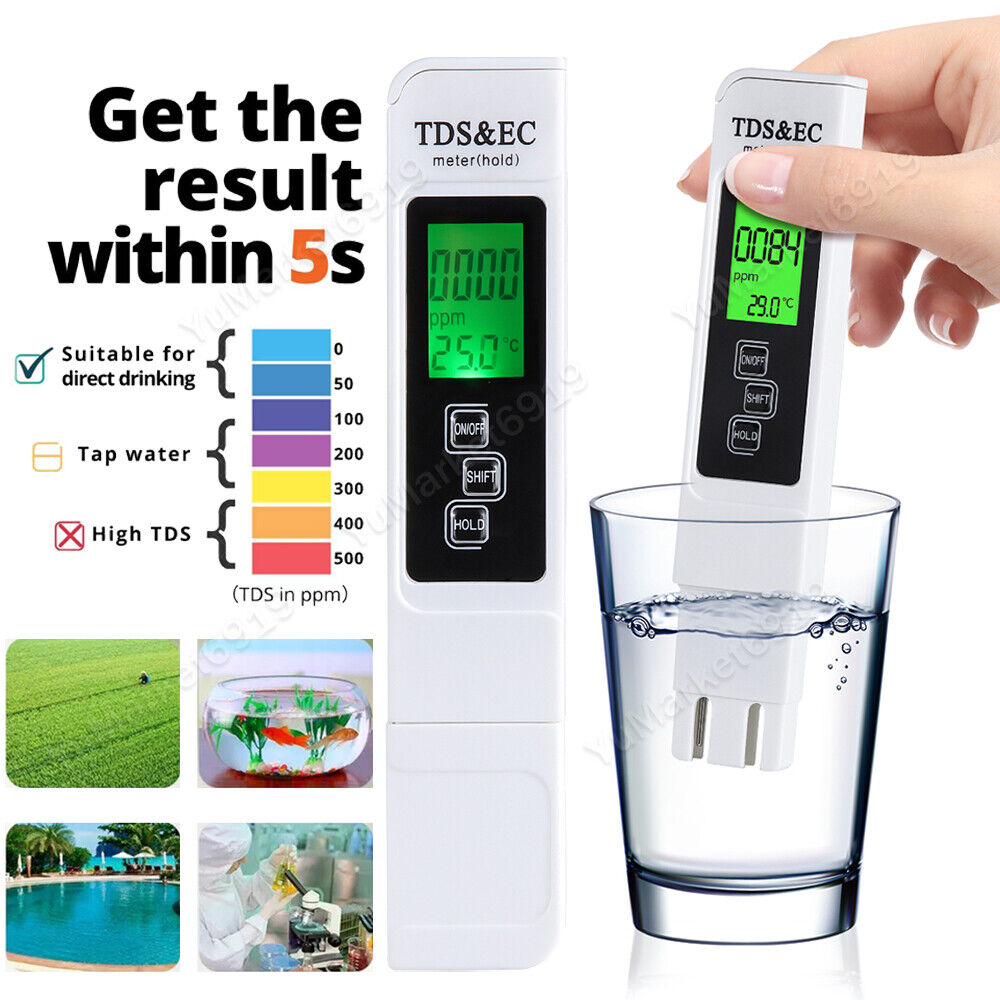 Digital Water Quality Tester TDS Meter - Check Your Water Quality in Seconds 💧